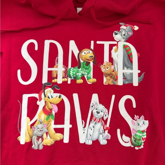 Disney Santa Paws Red Hoodie - Picture 2 of 4